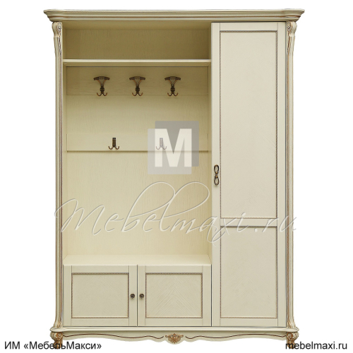 шкаф комбинированный 3д "алези" п1.350.3.01-01