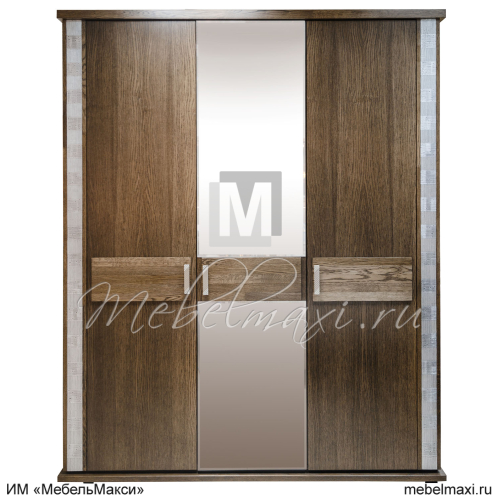 шкаф для одежды "тунис" 3-х дв. с зеркалом