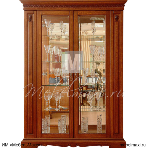 шкаф-витрина 2д "милана классик" п4.0265.0.05