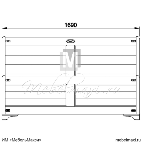 кровать "марина" 160 скм-001-11