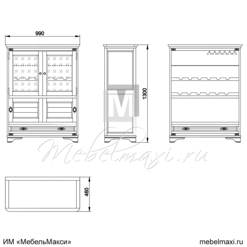 шкаф комбинированный "марина" эскиз 172