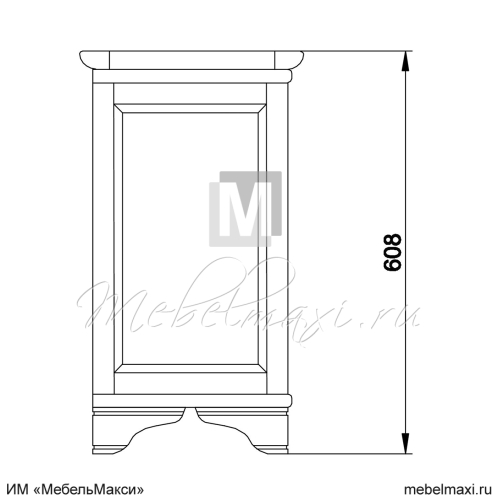 тумба прикроватная "марина" эскиз 3