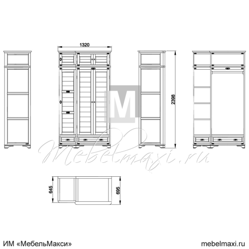 шкаф для одежды "марина" эскиз 57