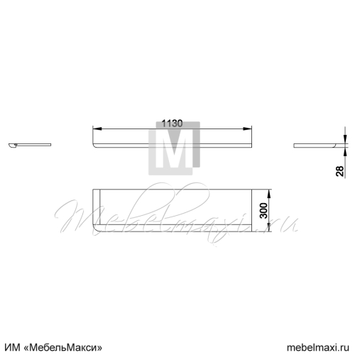 полка настенная "марина" эскиз 155