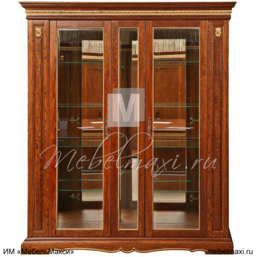 шкаф-витрина 2д "милана классик" п4.0265.0.11