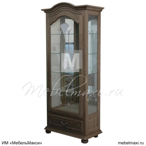 шкаф с витриной "давиль" 54 (стекло декор.)