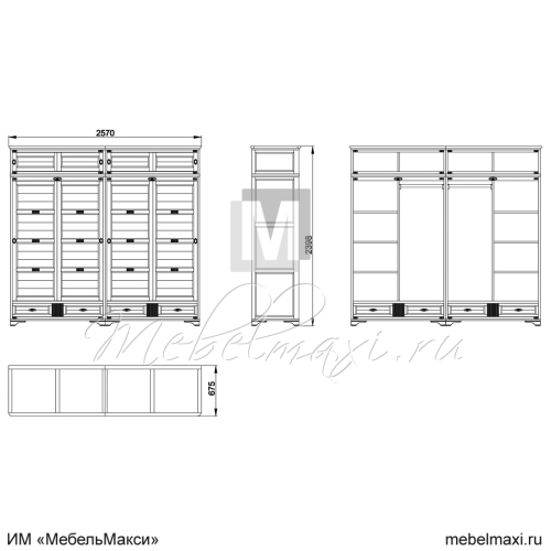 шкаф для одежды "марина" эскиз 47
