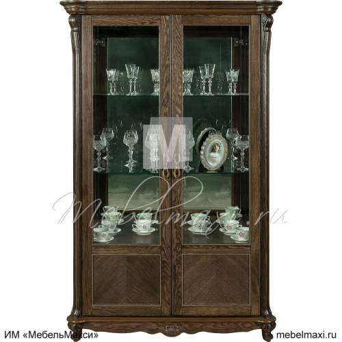 шкаф-витрина 2д "алези" п1.350.0.19