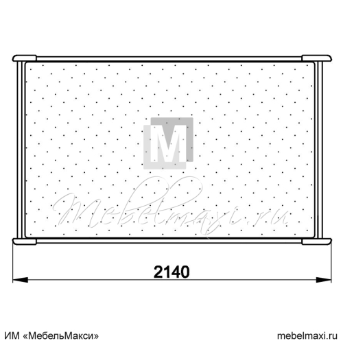 кровать "марина" 140 н (4 разных ящика) эскиз 37