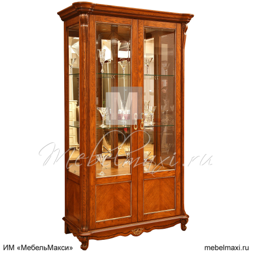 шкаф-витрина 2д "алези" п1.350.0.19