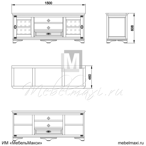 тумба под тв "марина" скм-001-24