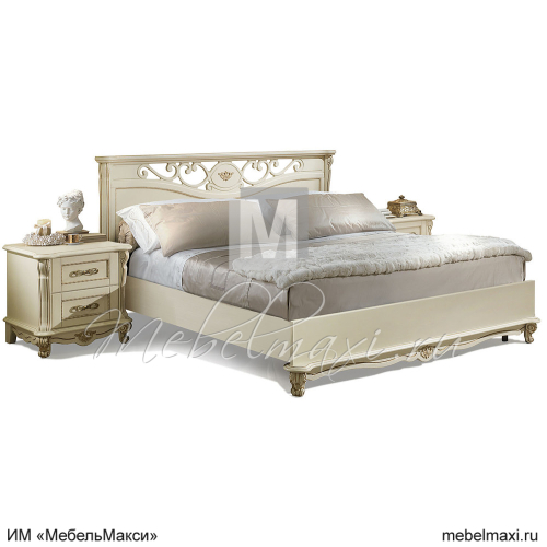 кровать 2-20 "алези" п1.350.1.83 (низкое изножье, под. мех.)