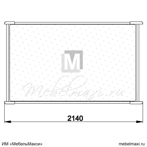 кровать "марина" 160 н (2 ящика слева) эскиз 33