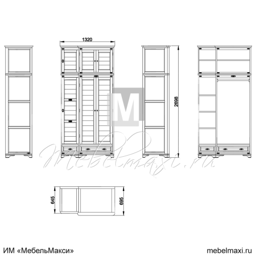 шкаф для одежды "марина" эскиз 58