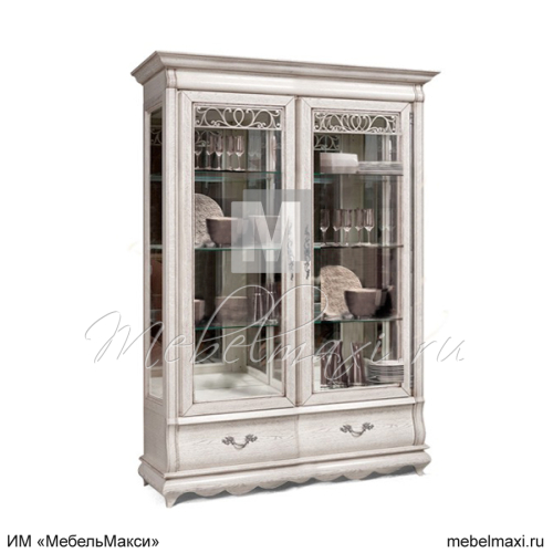 шкаф с витриной "оскар" 02