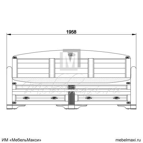 тахта укороченная "марина" эскиз 82