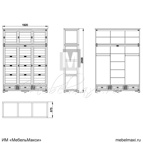 шкаф для одежды "марина" эскиз 45