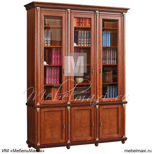 шкаф для книг 3д "валенсия классик" п3.0589.2.06