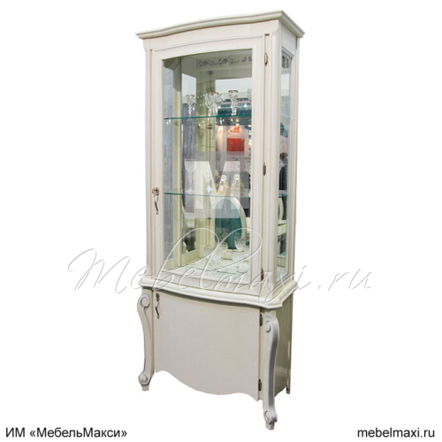 шкаф с витриной "луиза" 01