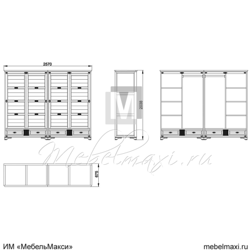 шкаф для одежды "марина" эскиз 46