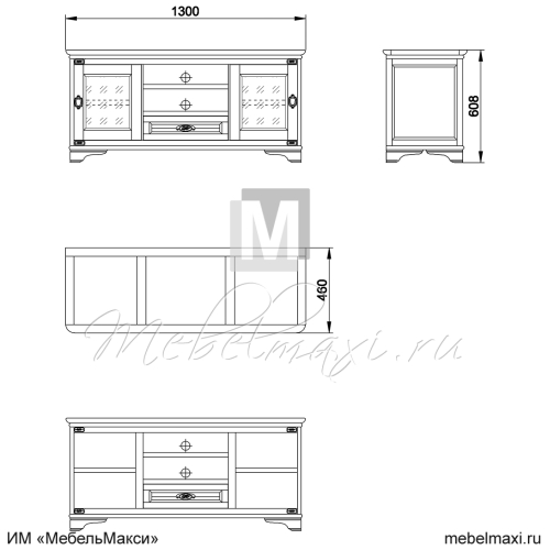 тумба под тв "марина" скм-001-29-01
