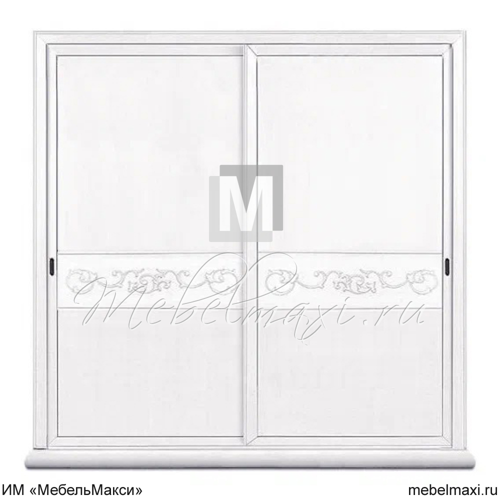 шкаф-купе для одежды "соната" 2-х дв.