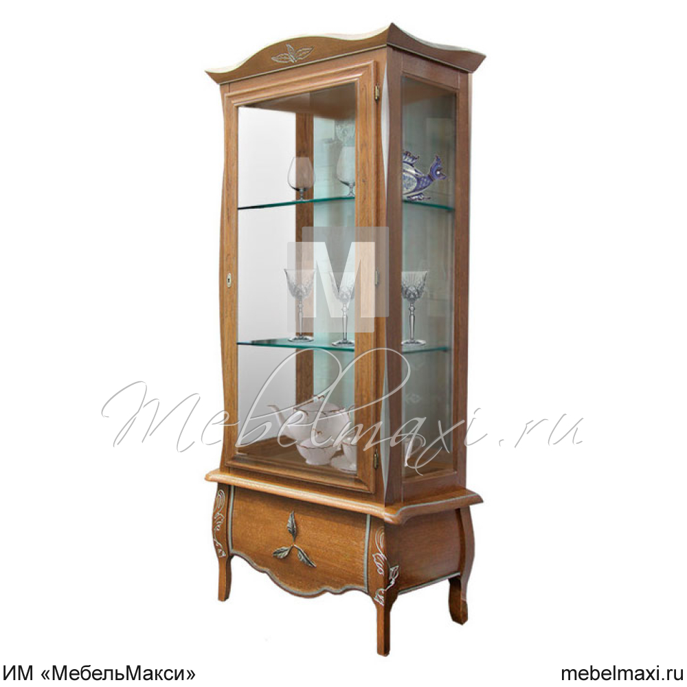 шкаф с витриной "трио" 01