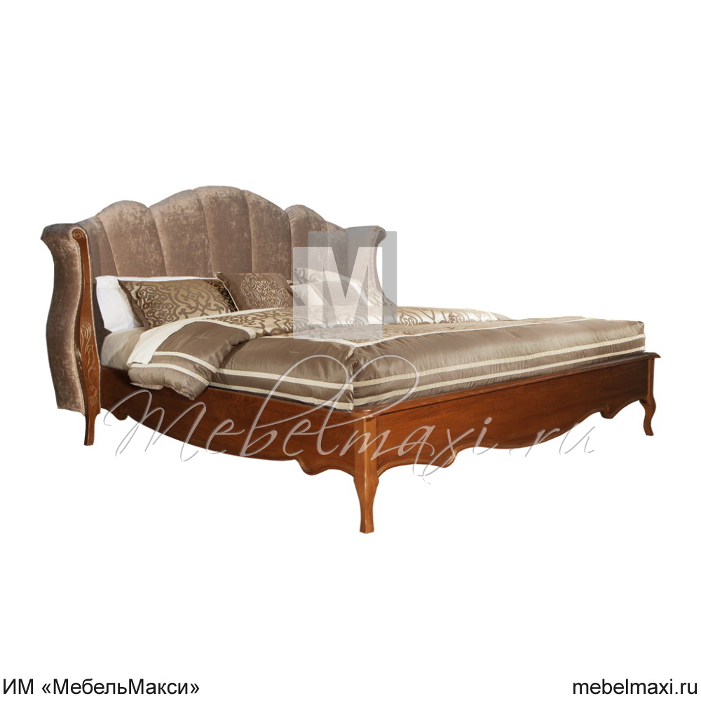 кровать с мягким изголовьем "трио" 160