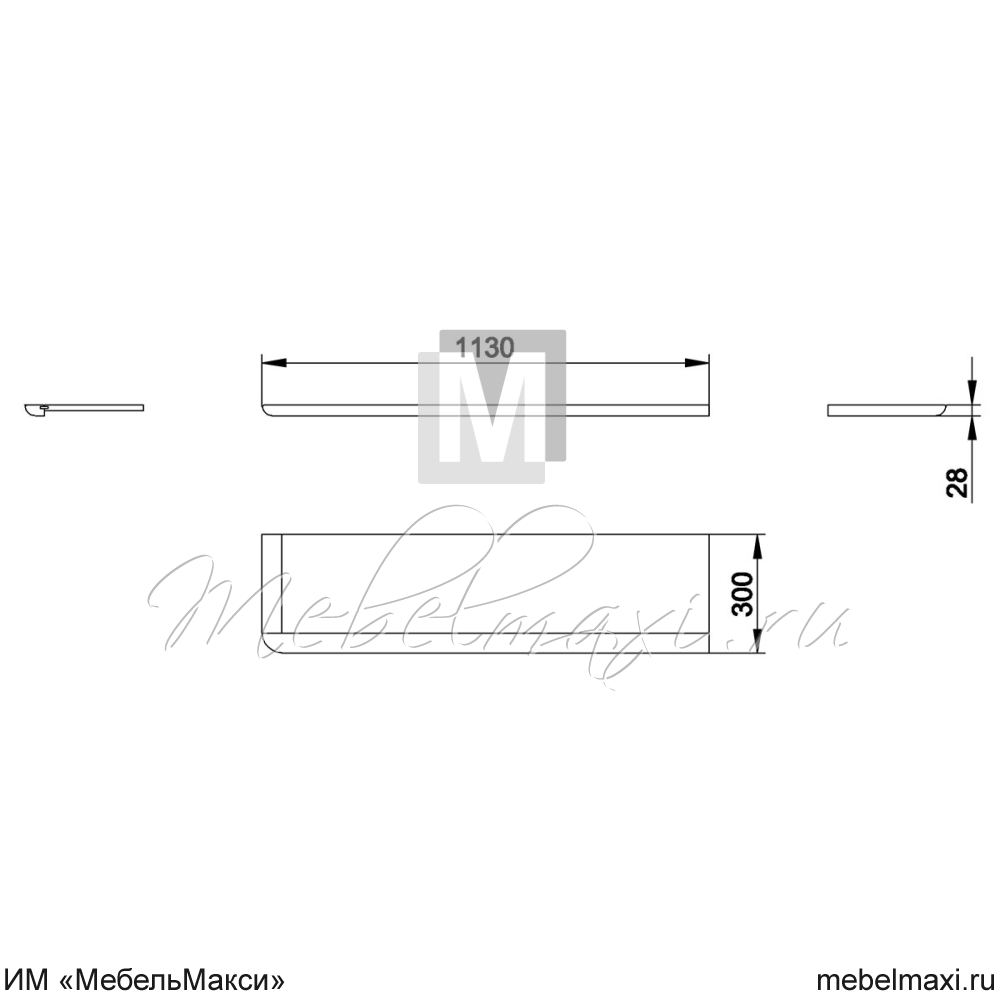 полка настенная "марина" эскиз 155