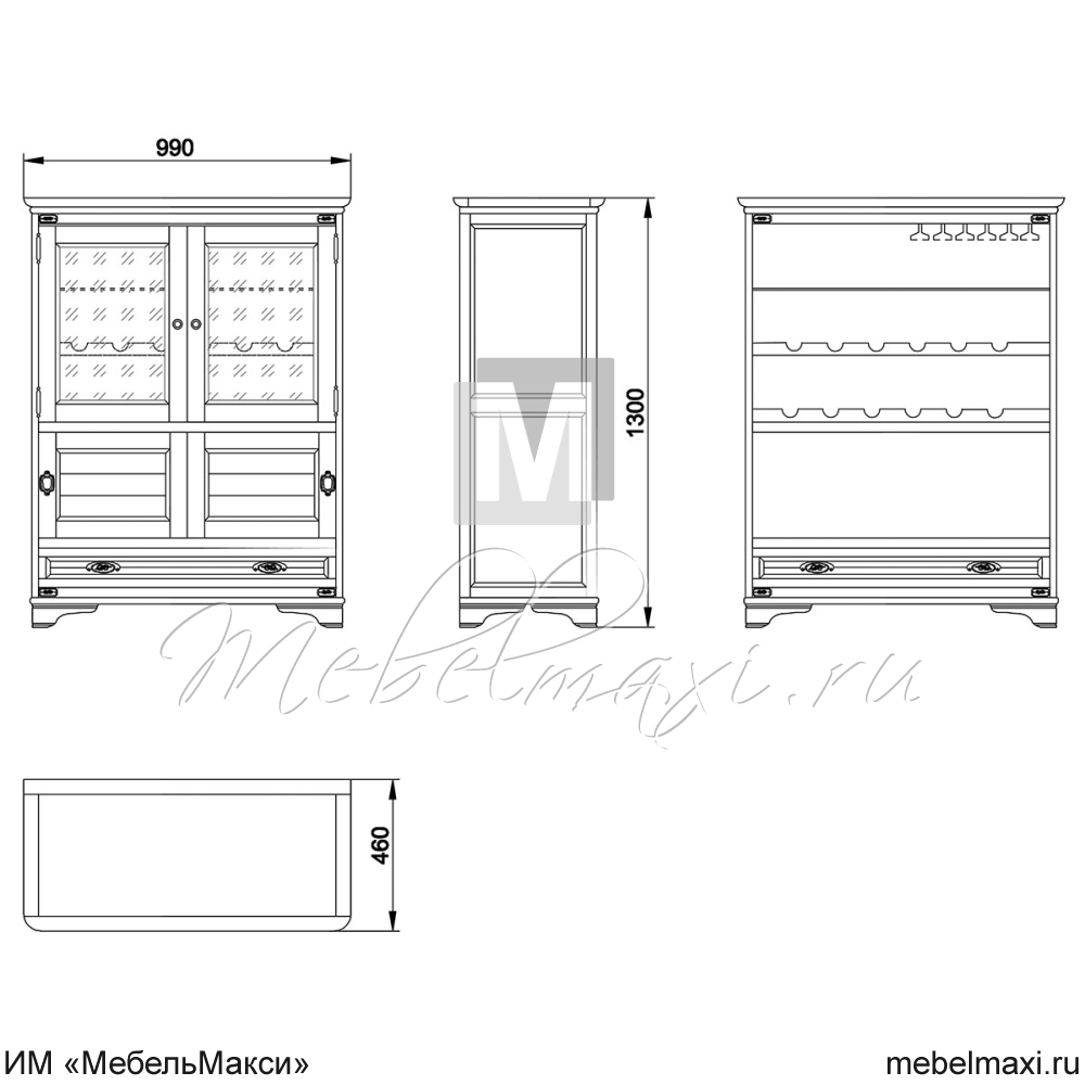 шкаф комбинированный "марина" эскиз 172