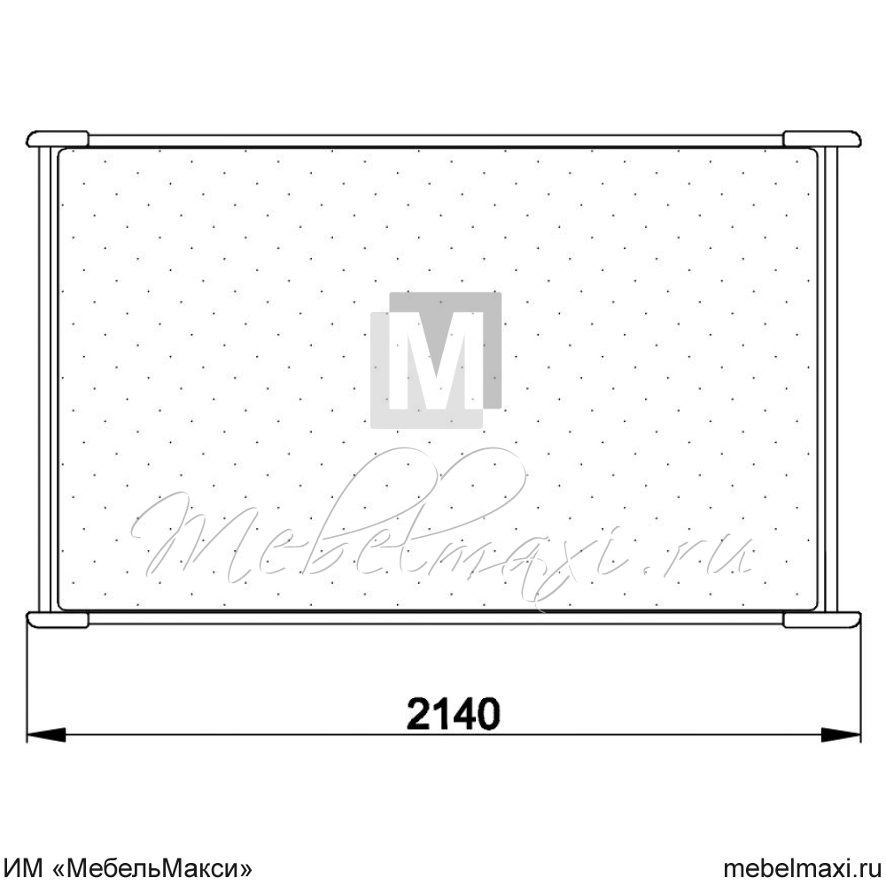 кровать "марина" 180 н (2 ящика слева) эскиз 33
