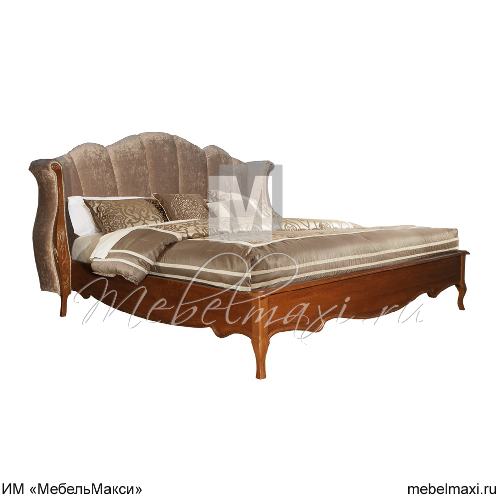 кровать с мягким изголовьем "трио" 180