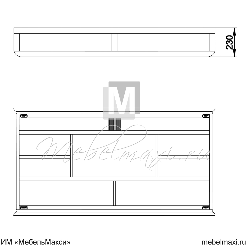 шкаф настенный "марина" эскиз 77