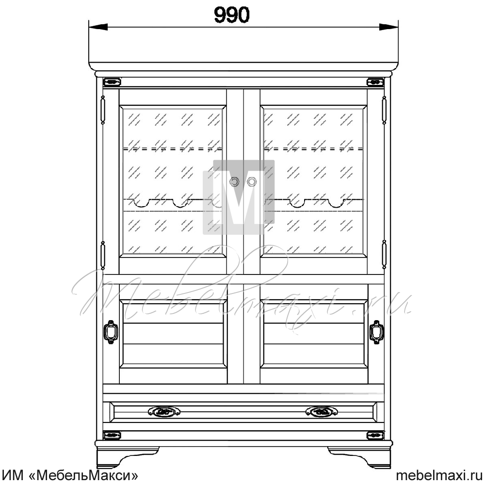 шкаф комбинированный "марина" эскиз 172