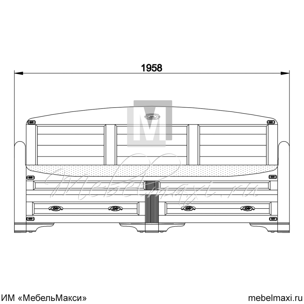 тахта укороченная "марина" эскиз 82