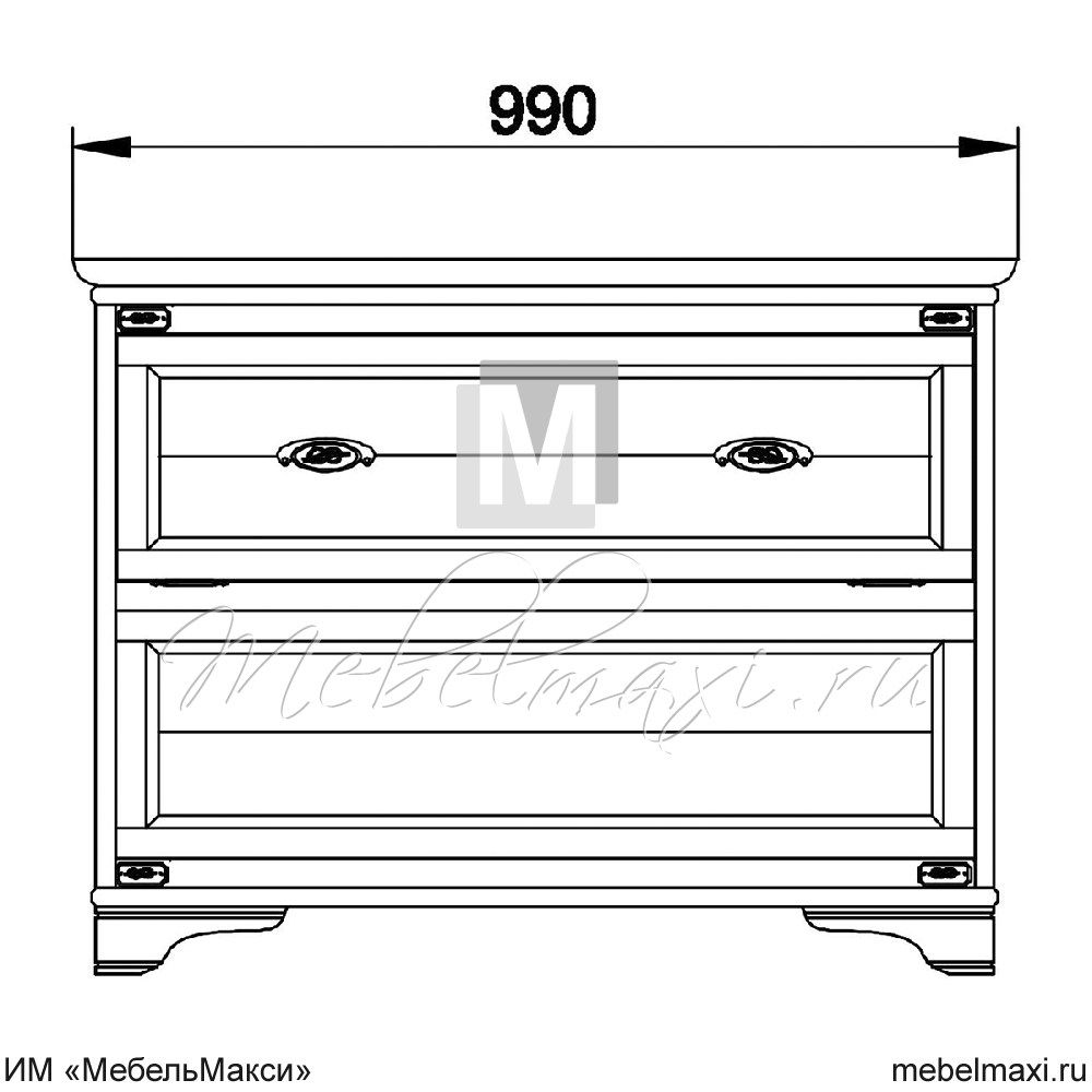 тумба для белья "марина" эскиз 168