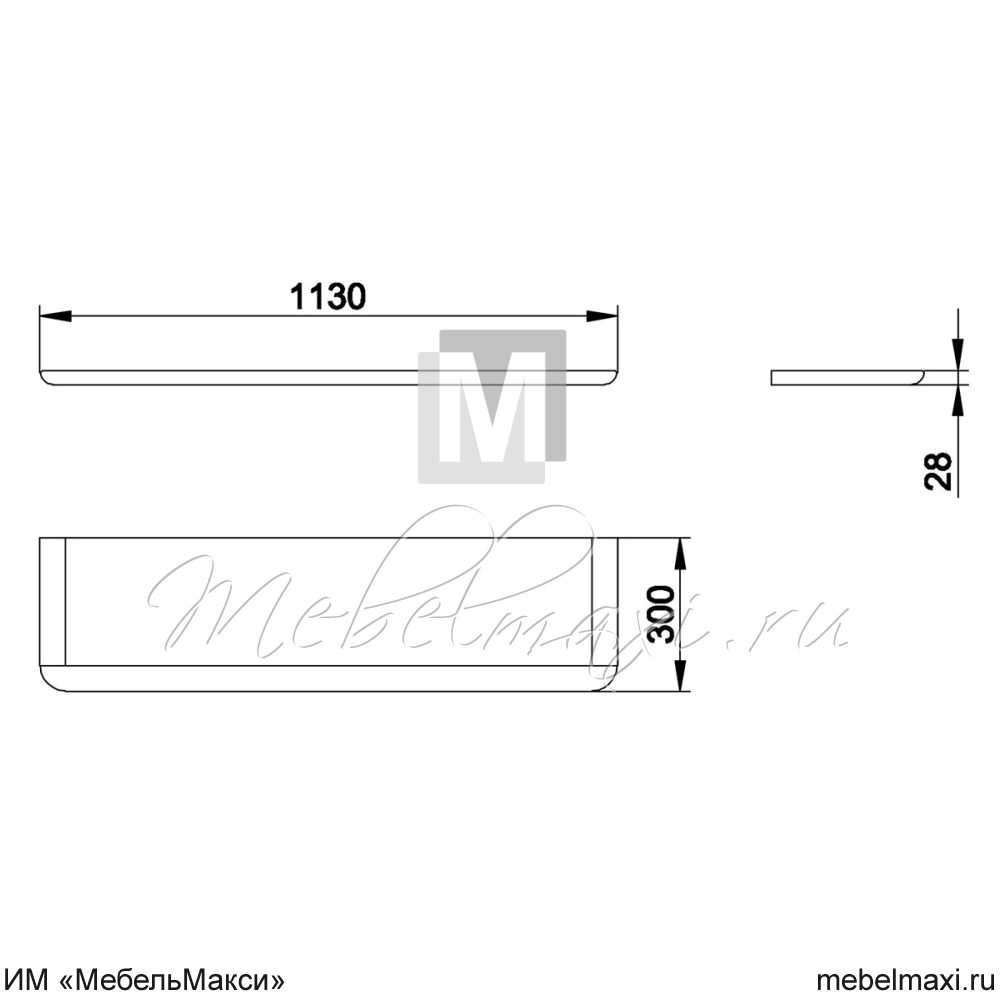 полка настенная "марина" эскиз 156