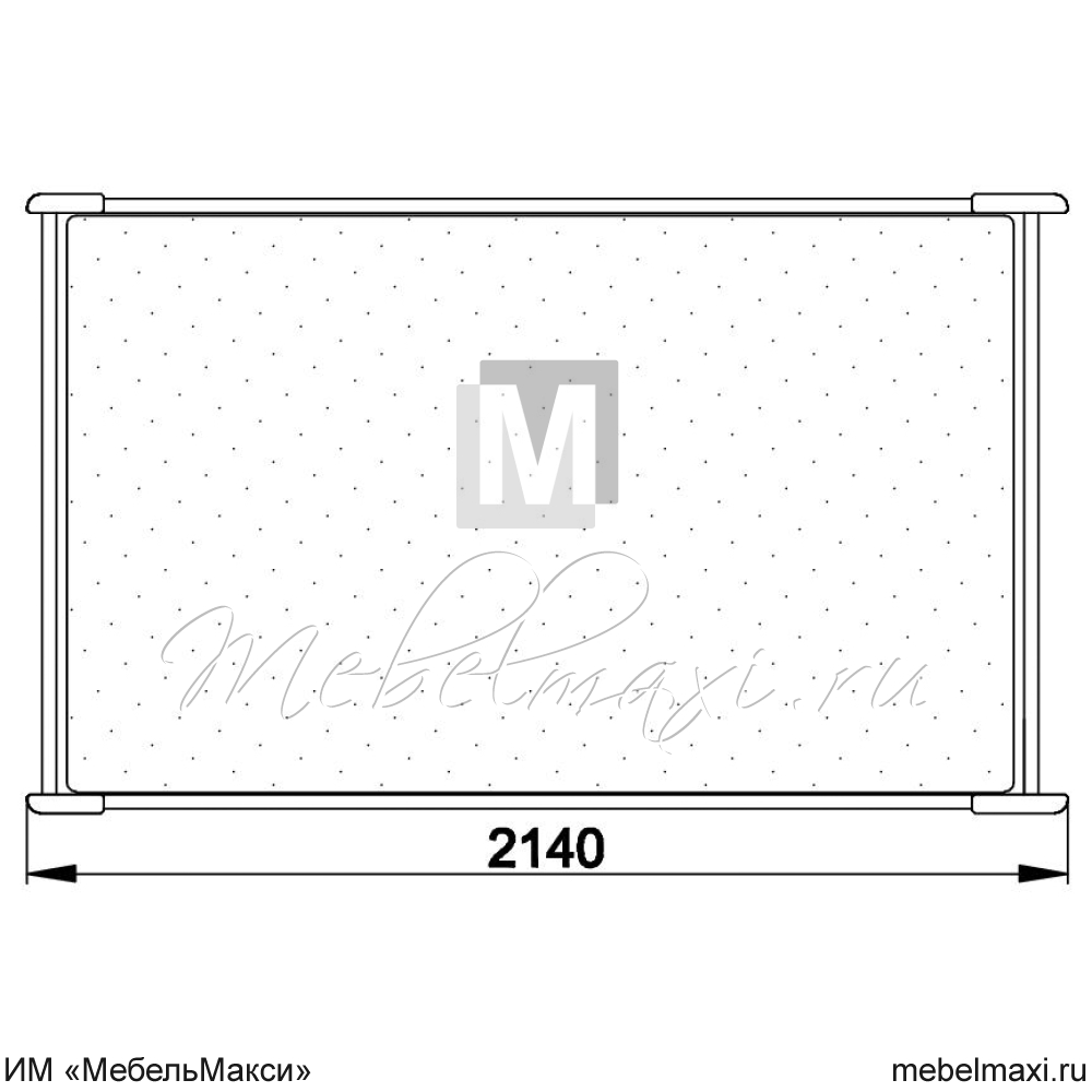 кровать "марина" 180 н (2 разных ящика слева) эскиз 35