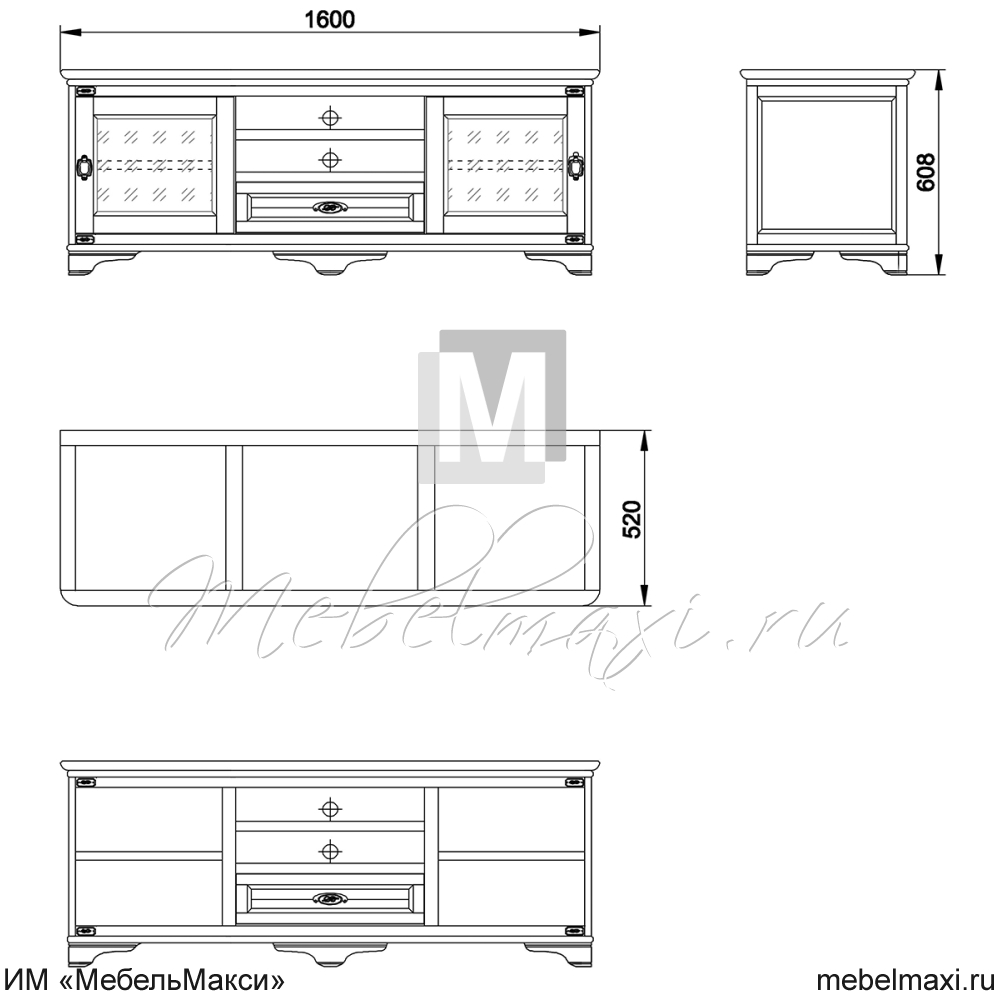 тумба под тв "марина" эскиз 94